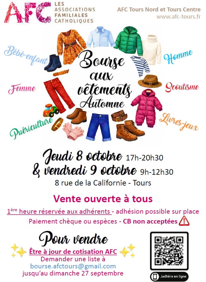 Bourse aux vêtements d&rsquo;automne
